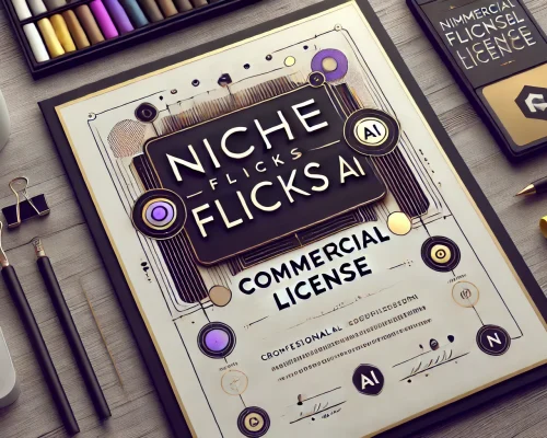 DALL·E-2025-02-11-16.03.25-A-professional-and-modern-commercial-license-certificate-for-NicheFlicks-AI-in-a-landscape-orientation.-The-design-should-be-clean-and-minimal-with.webp
